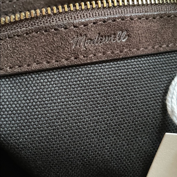 Madewell The Mylie Large Shoulder Bag Suede Dark Carob‎ NEW